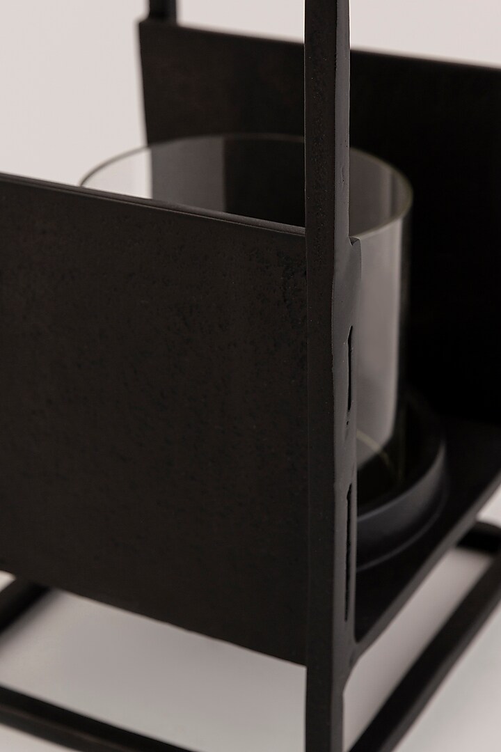Graphite Black Aluminum Lantern by Taho Living at Pernia's Pop Up Shop