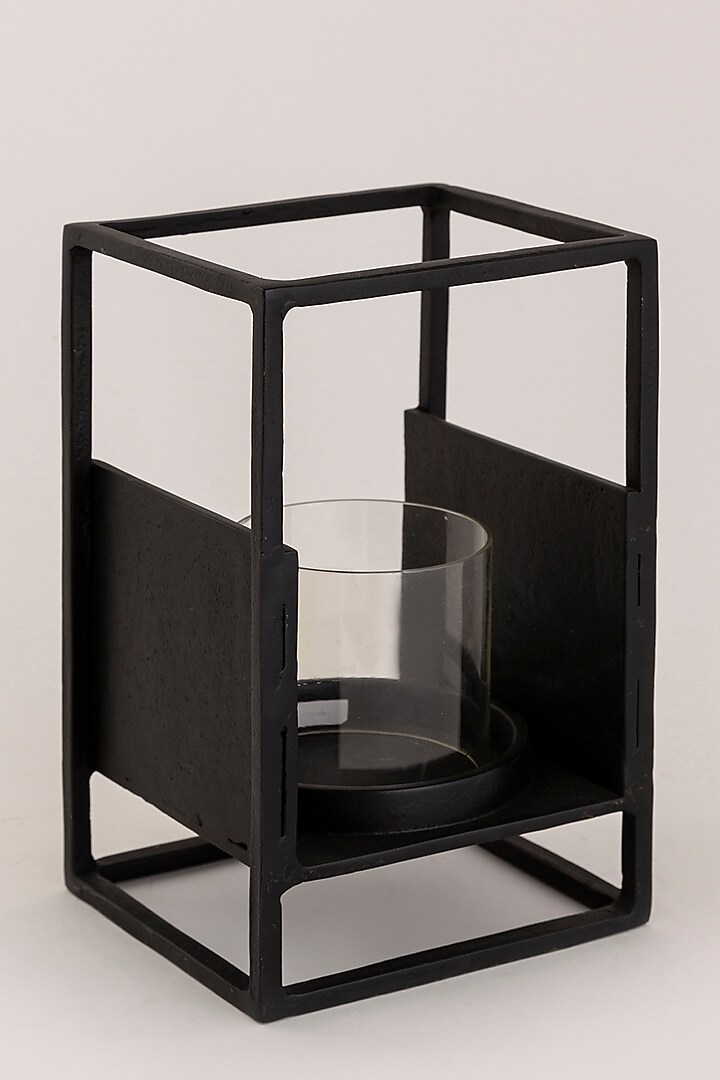Graphite Black Aluminum Lantern by Taho Living at Pernia's Pop Up Shop