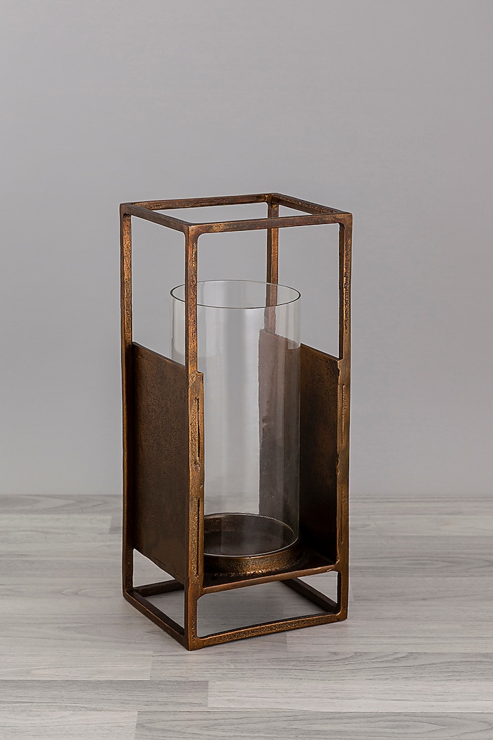 Antique Brass Finished Handcrafted Lantern by Taho Living at Pernia's Pop Up Shop