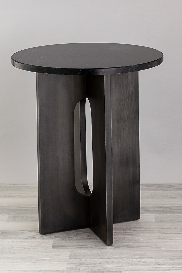 Antique Zinc Finished Iron End Table by Taho Living at Pernia's Pop Up Shop