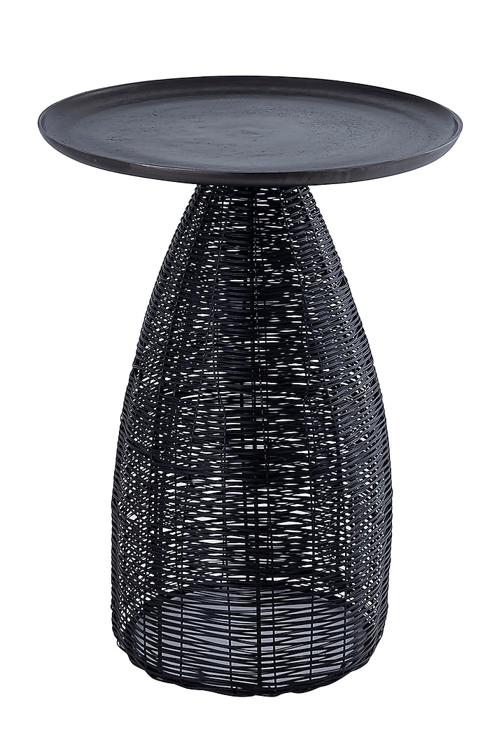 Graphite Aluminium & Iron End Table by Taho Living