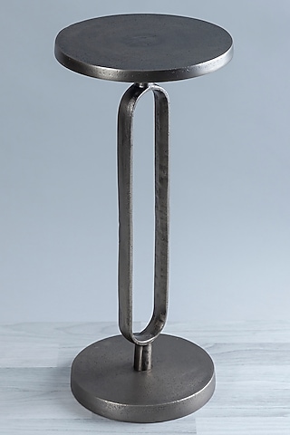 Nickel Antique Aluminium End Table by Taho Living