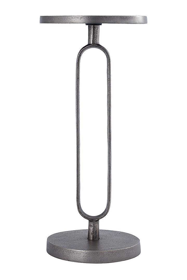Nickel Antique Aluminium End Table by Taho Living at Pernia's Pop Up Shop