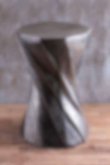 Nickel Antique Aluminium Stool by Taho Living