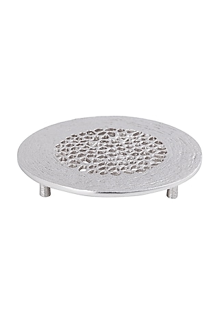 Nickel Finish Aluminum Trivet by Taho Living