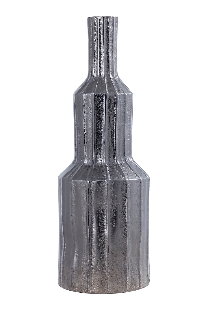 Graphite Handcrafted Aluminum Vase by Taho Living at Pernia's Pop Up Shop
