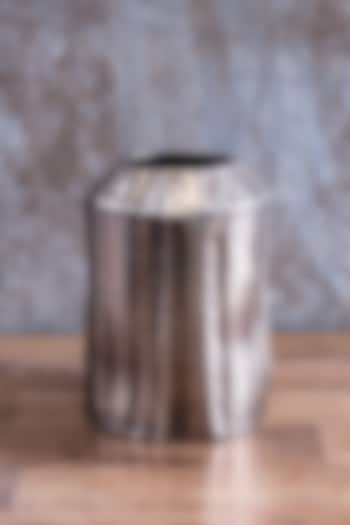Silver & Copper Antique Finish Vase by Taho Living