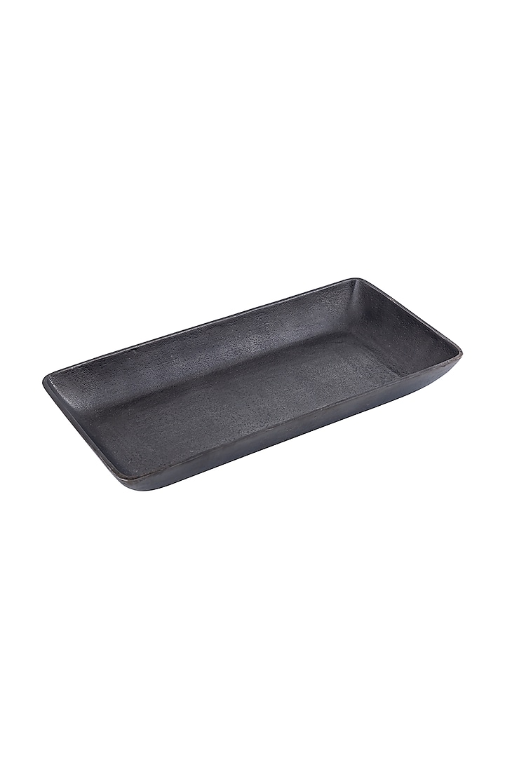 Graphite Aluminum Tray by Taho Living
