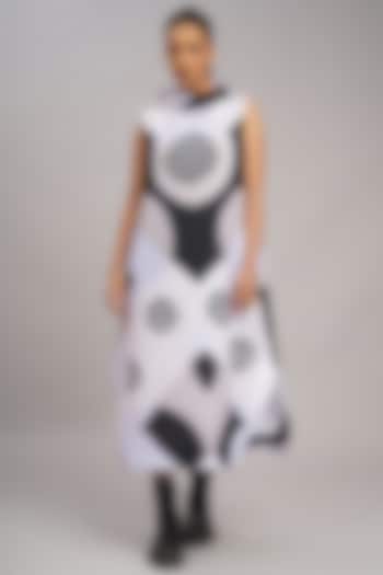 Multi-Colored Linen Printed & Embroidered Vacation Dress by Taika By Poonam Bhagat at Pernia's Pop Up Shop