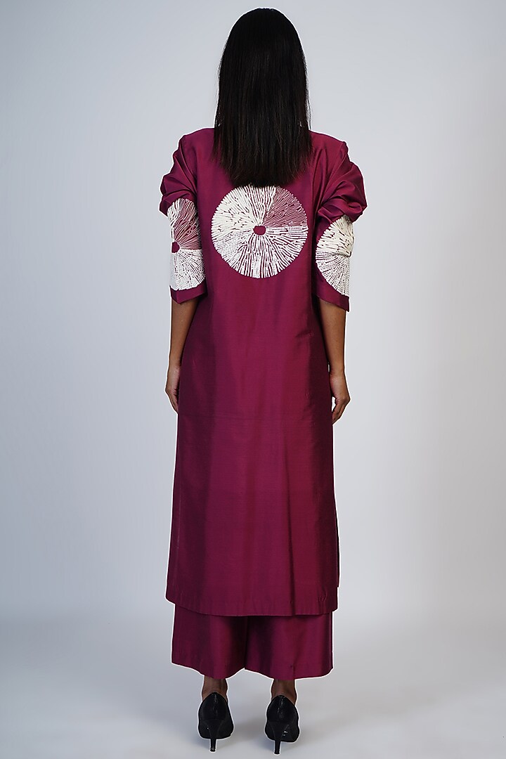 Ruby Embroidered Tunic Set by Taika By Poonam Bhagat at Pernia's Pop Up Shop