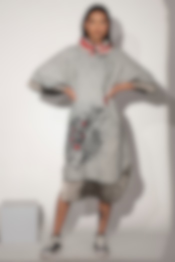 Ivory Printed Midi Vacation Dress by Taika By Poonam Bhagat at Pernia's Pop Up Shop