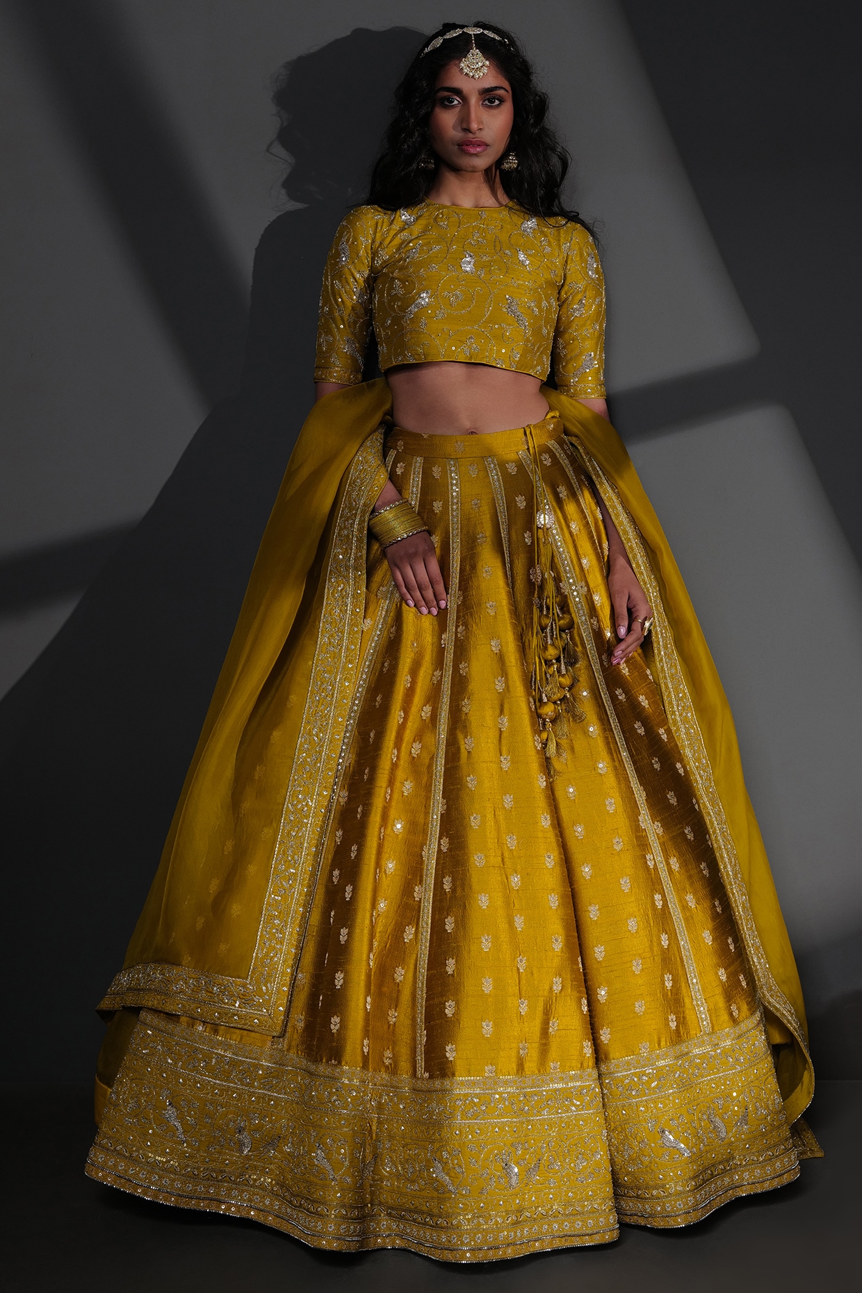 Rani Pink Chinon Silk Lehenga Choli For Party Functions – tapee.in