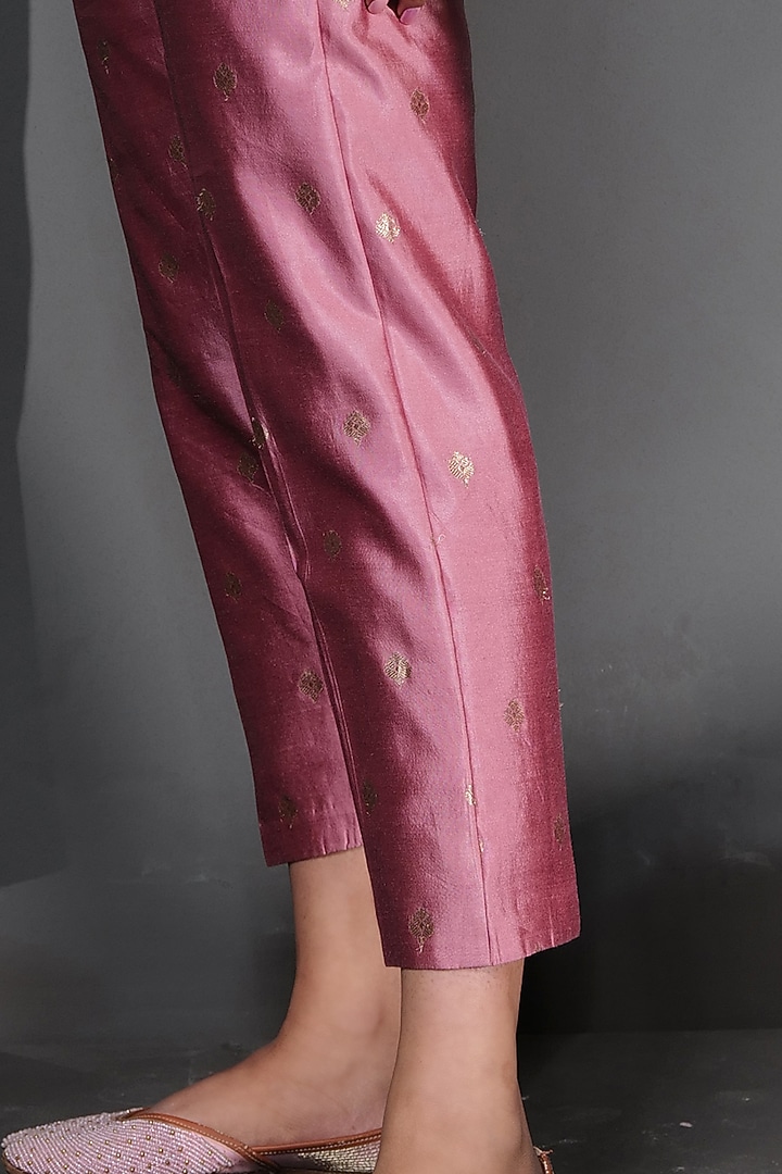 Multi-Colored Pure Zari Tissue Embroidered Co-Ord Set by Taisha at Pernia's Pop Up Shop