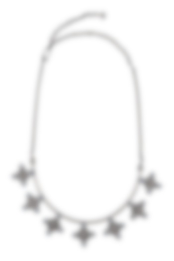 Oxidised Silver Finish Collar Necklace by Tribe Amrapali at Pernia's Pop Up Shop