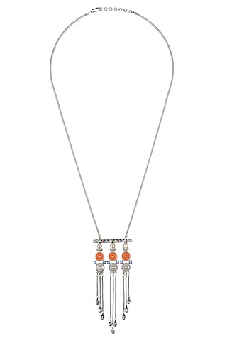 Oxidised Silver Finish Handcrafted Necklace by Tribe Amrapali