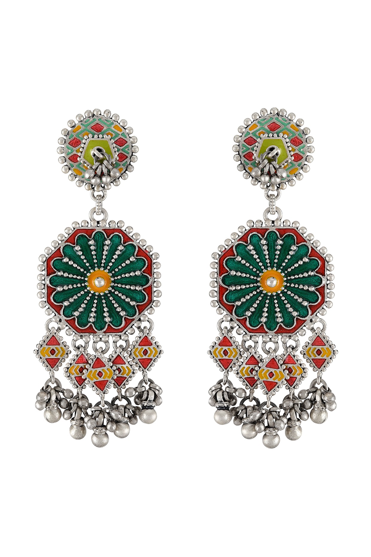 Buy Tribe Amrapali 92.5 Sterling Silver Oceania Earrings for Women Online  At Best Price @ Tata CLiQ