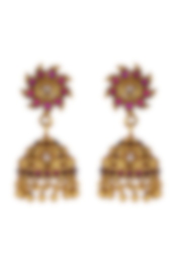 Gold Plated Earrings by Tribe Amrapali at Pernia's Pop Up Shop