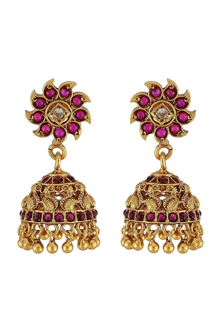 Gold Plated Earrings by Tribe Amrapali at Pernia's Pop Up Shop