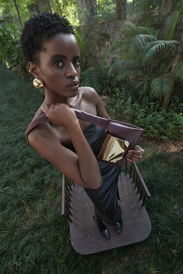 Red Genuine Leather Shoulder Bag by Tann-ed at Pernia's Pop Up Shop