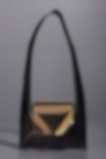 Black Genuine Leather Shoulder Bag by Tann-ed