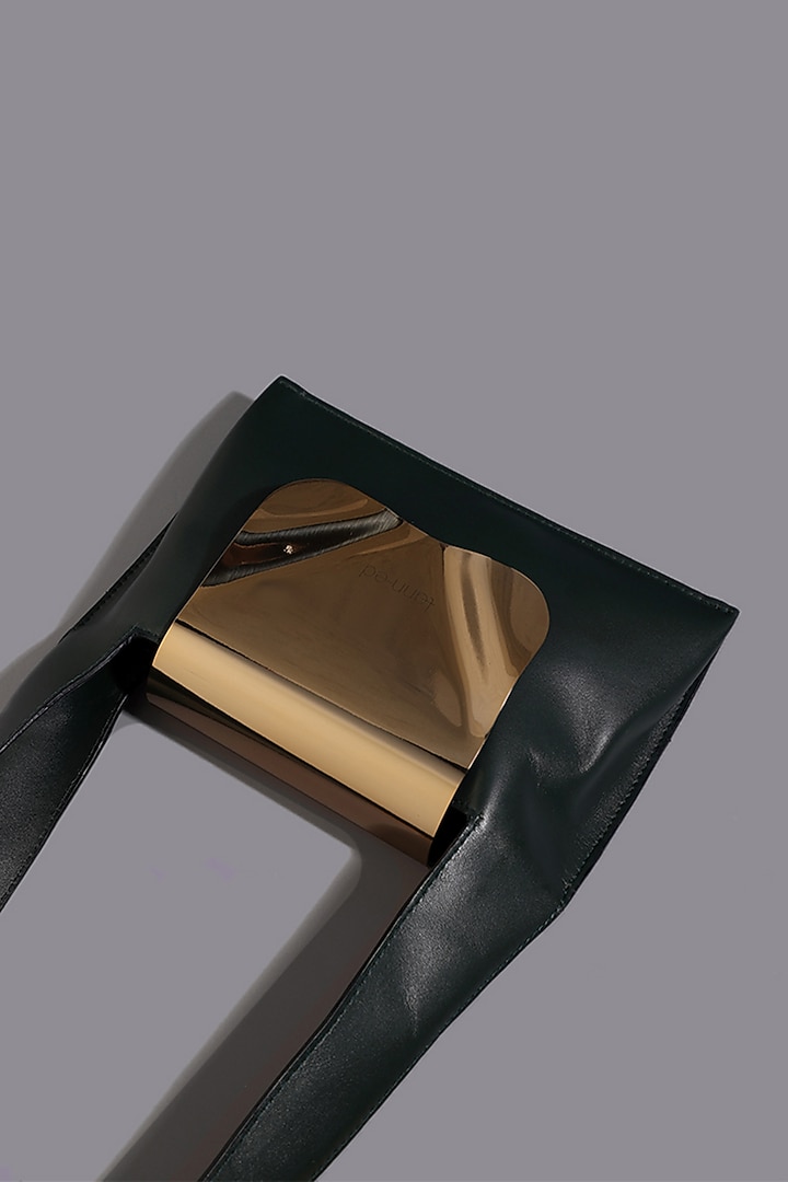 Black Genuine Leather Shoulder Bag by Tann-ed at Pernia's Pop Up Shop