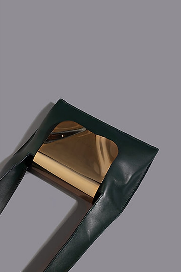 Green Genuine Leather Shoulder Bag by Tann-ed at Pernia's Pop Up Shop