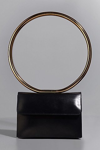 Black Genuine Leather Shoulder Bag by Tann-ed