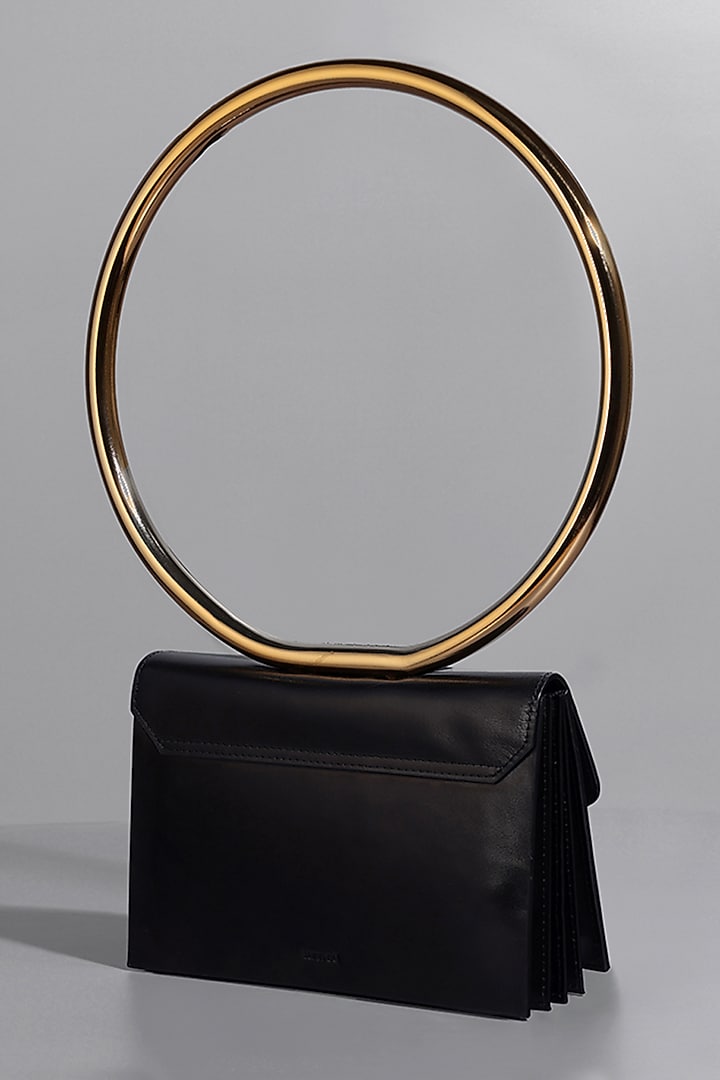 Black Genuine Leather Shoulder Bag by Tann-ed at Pernia's Pop Up Shop