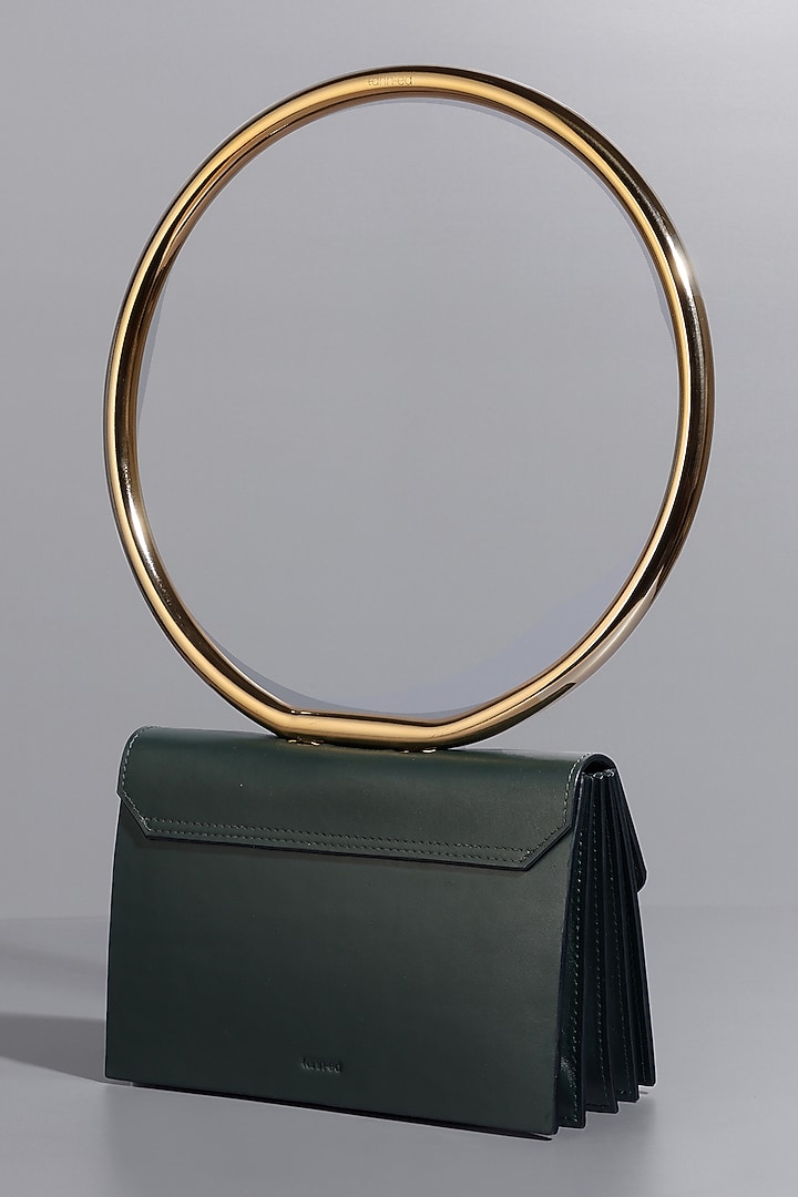 Green Genuine Leather Shoulder Bag by Tann-ed at Pernia's Pop Up Shop