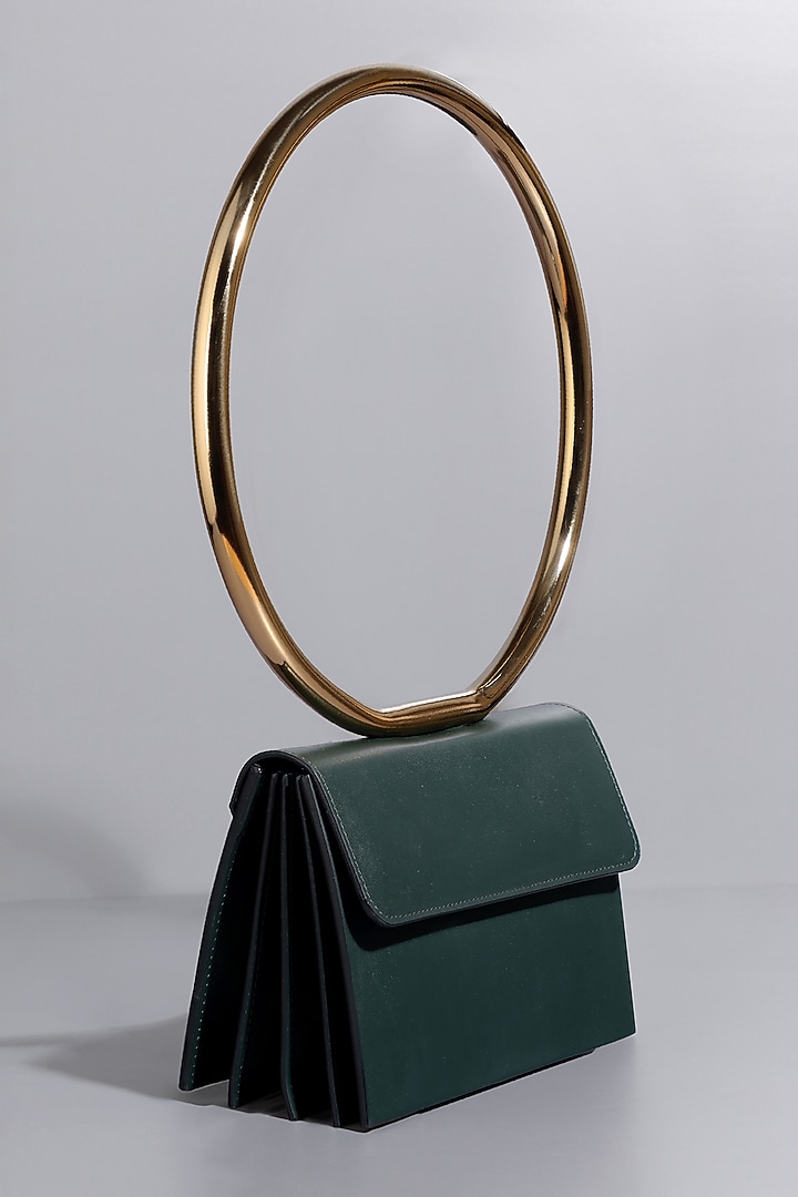 Green Genuine Leather Shoulder Bag by Tann-ed at Pernia's Pop Up Shop