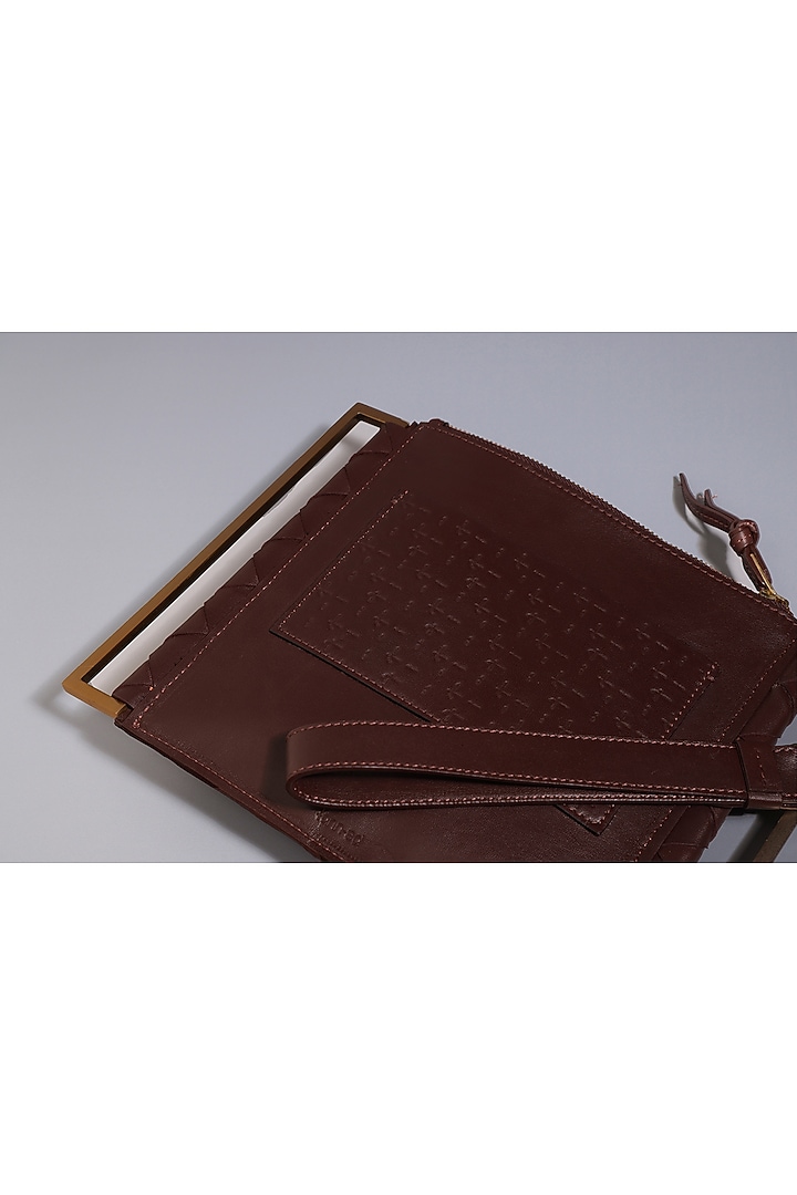 Cherry Genuine Leather Clutch by Tann-ed at Pernia's Pop Up Shop