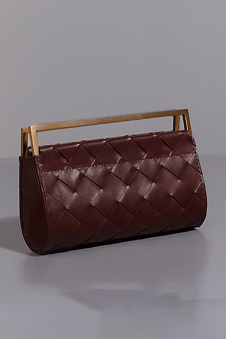 Red Genuine Leather Clutch by Tann-ed at Pernia's Pop Up Shop