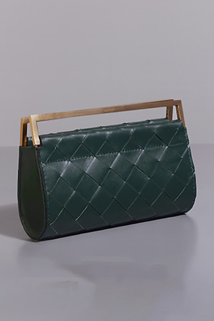 Green Genuine Leather Clutch by Tann-ed at Pernia's Pop Up Shop