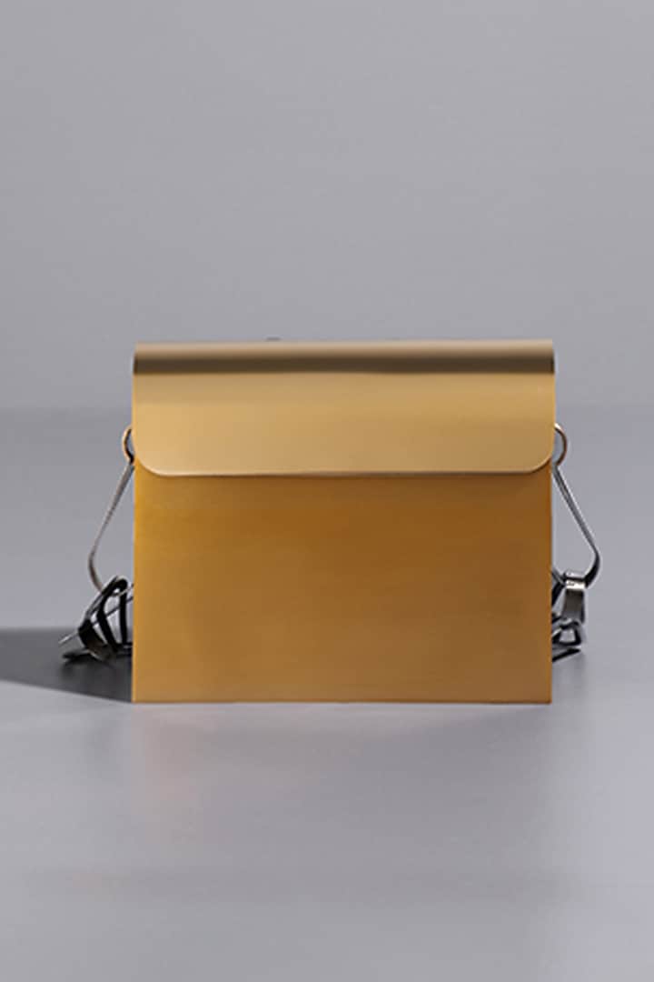 Gold Aluminium Mini Bag by Tann-ed at Pernia's Pop Up Shop