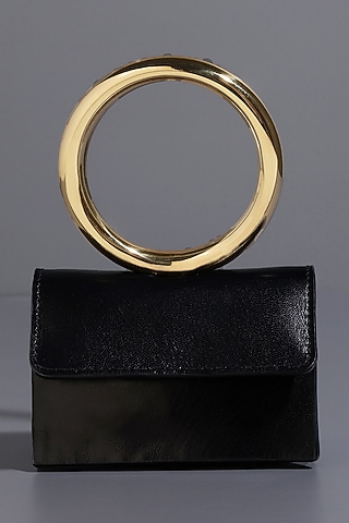 Black Genuine Leather Mini Bag by Tann-ed