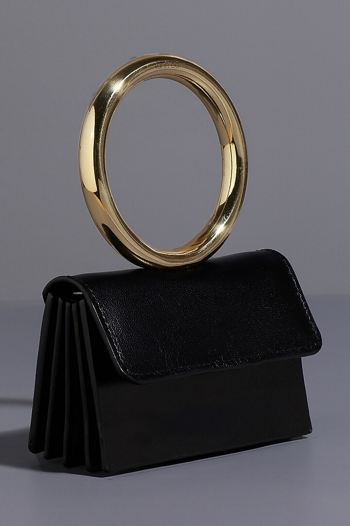 Black Genuine Leather Mini Bag by Tann-ed at Pernia's Pop Up Shop