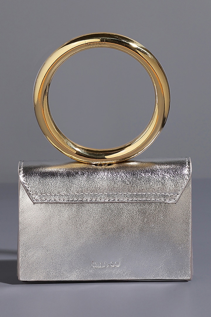 Silver Genuine Leather Mini Bag by Tann-ed at Pernia's Pop Up Shop