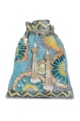 Blue Embellished Polti by Tarini Nirula