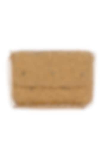 Gold Embellished Clutch by Tarini Nirula at Pernia's Pop Up Shop