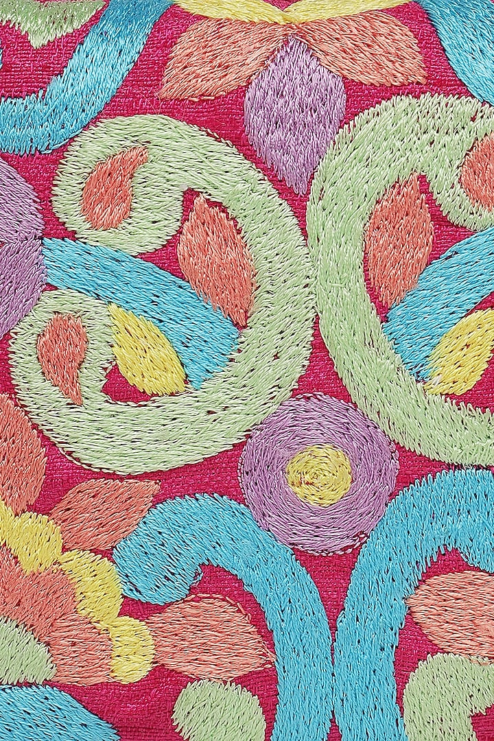 Multi-Colored Embroidered Clutch by Tarini Nirula at Pernia's Pop Up Shop