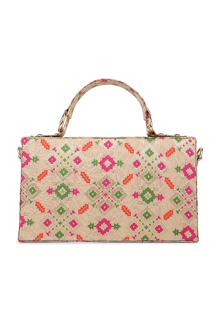 Multi-Colored Gharchola Brocade Clutch by Tarini Nirula at Pernia's Pop Up Shop