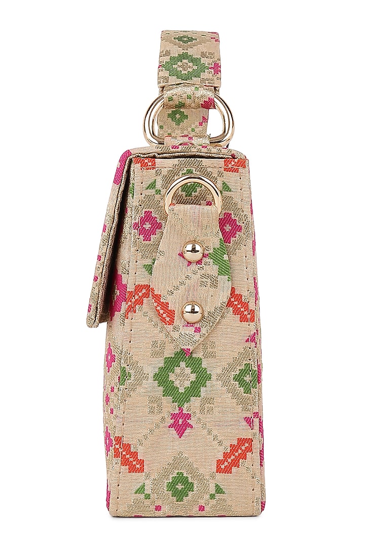 Multi-Colored Gharchola Brocade Clutch by Tarini Nirula at Pernia's Pop Up Shop