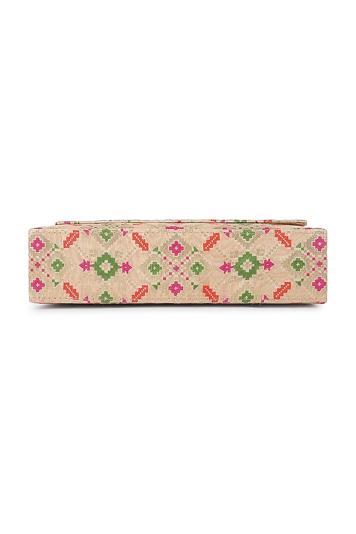 Multi-Colored Gharchola Brocade Clutch by Tarini Nirula at Pernia's Pop Up Shop