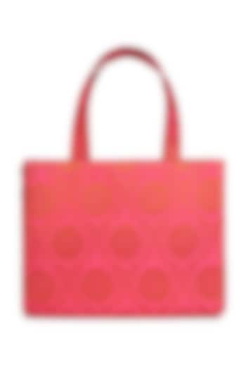 Pink & Gold Brocade Bag by Tarini Nirula