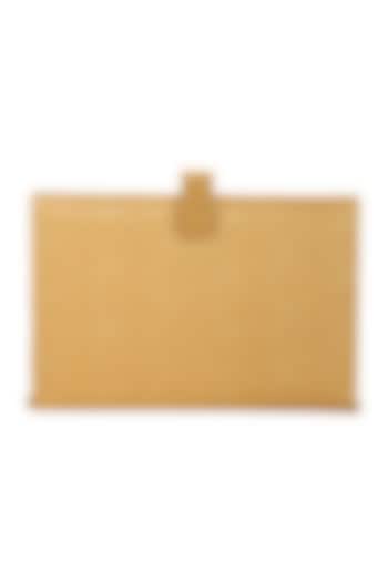 Peach & Gold Handcrafted Brocade Notebook Cutch by Tarini Nirula