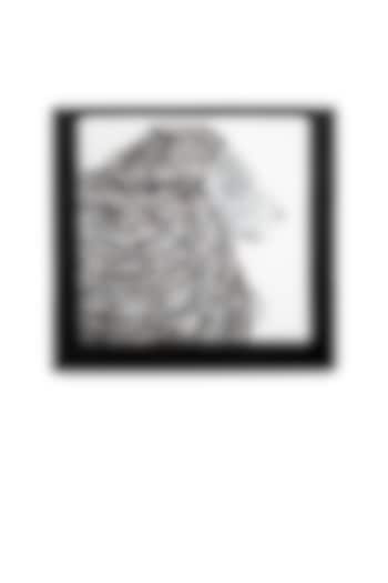 Black Embellished & Digital Printed Clutch by Tarini Nirula at Pernia's Pop Up Shop