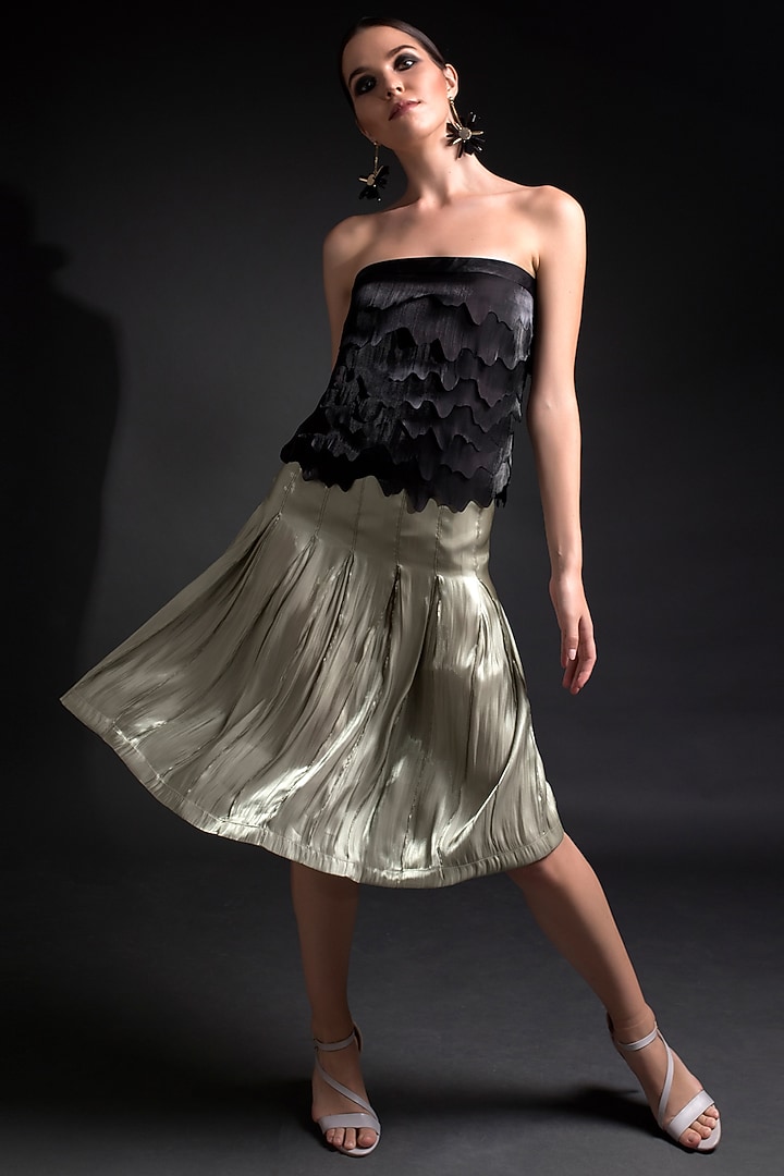 Black Bustier Top by Tara And I at Pernia's Pop Up Shop