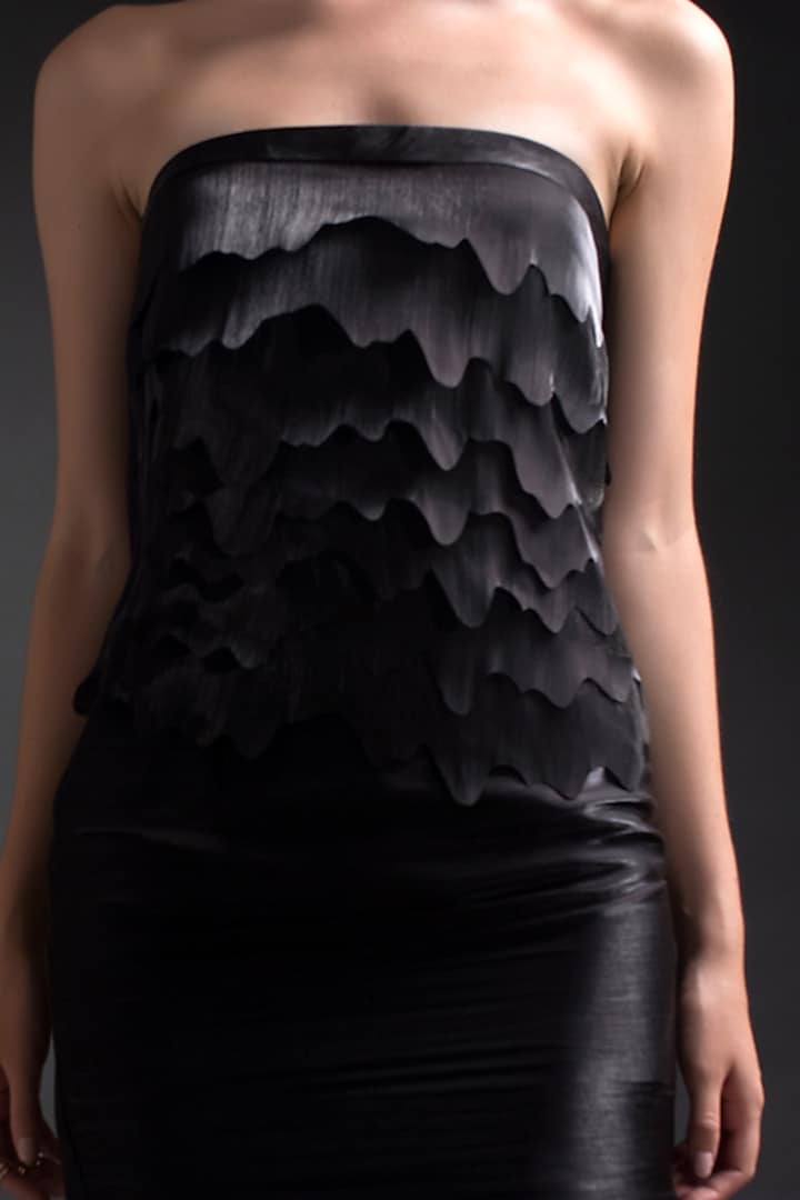 Black Bustier Top by Tara And I at Pernia's Pop Up Shop