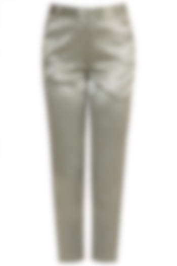 Moss Green Ankle Length Trouser Pants by Tara and I