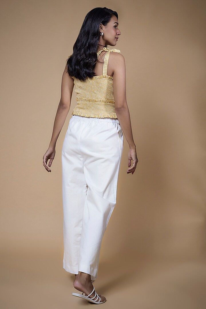 Yellow Modal Twill Printed Bustier by Tara and I at Pernia's Pop Up Shop